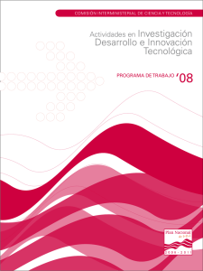 Programa de Trabajo 2008 - Ministerio de Economía y Competitividad