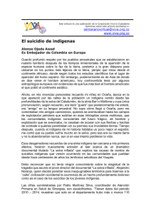 El suicidio de indígenas - Corporación Viva la Ciudadanía