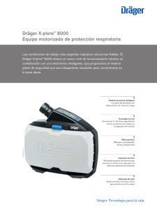 Dräger X-plore® 8000 Equipo motorizado de protección respiratoria