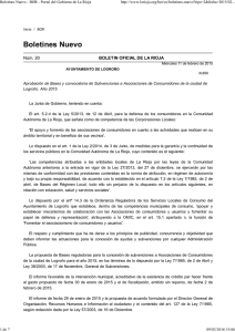 Bases y Convocatoria subvención AA.CC. 2015