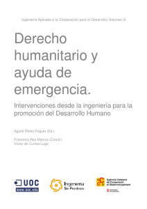 Derecho humanitario y ayuda de emergencia.