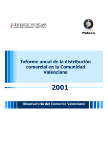 Informe anual de la distribución comercial en la