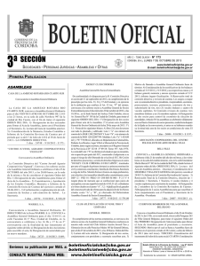 3º Sección - Boletín Oficial