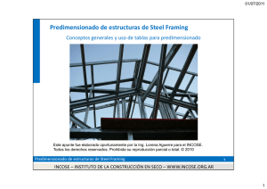 Predimensionado de estructuras de Steel Framing