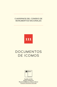 documentos de icomos - Consejo de Monumentos Nacionales