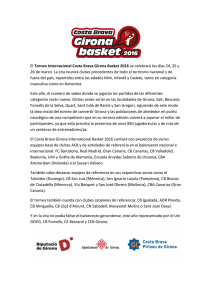 Más información sobre el torneo - Costa Brava Girona International
