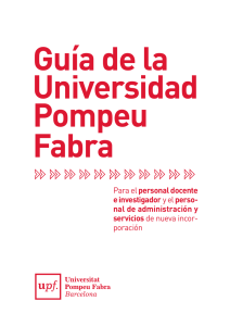 Guía de la Universidad - Universitat Pompeu Fabra