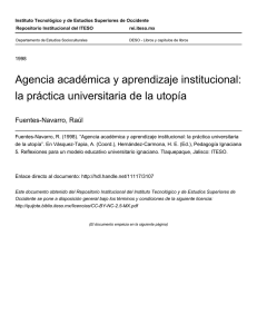 Agencia académica y aprendizaje institucional: la - ReI