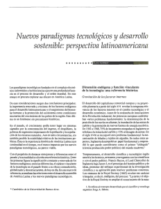 nuevos paradigmas tecnológicos y desarrollo sostenible: perspecitv