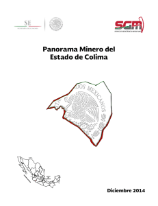 Panorama Minero del Estado de Colima