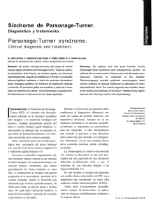 Síndrome de Parsonage-Turner. - Revista Cirugía Osteoarticular