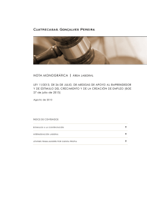 Ley 11/2013, de 26 de julio, de medidas de apoyo al emprendedor y