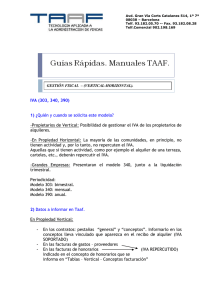 Guías Rápidas Manuales TAAF