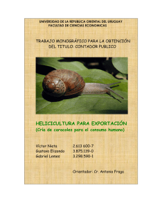 helicicultura para exportación - FCEA