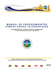 manual de procedimientos compra andina calendarizada