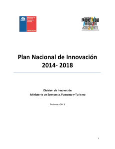 Plan Nacional de Innovación 2014- 2018