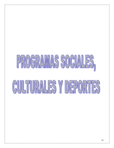 Programas sociales, culturales y deportes (PDF, 30 Páginas, 1451 KB)