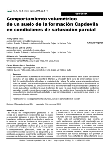 Comportamiento volumétrico de un suelo de la formación Capdevila