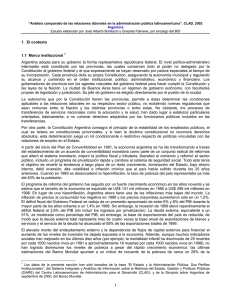 1. El contexto 1.1 Marco institucional 1 Argentina - siare