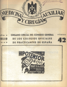 Julio 1944 en PDF - CODEM. Ilustre Colegio Oficial de Enfermería