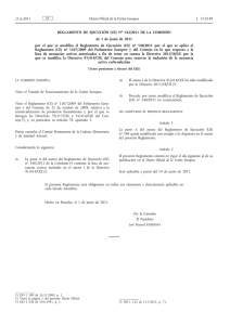 Reglamento de Ejecución (UE) no 542/2011 de la Comisión