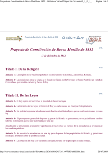 Proyecto de Constitución de Bravo Murillo de 1852