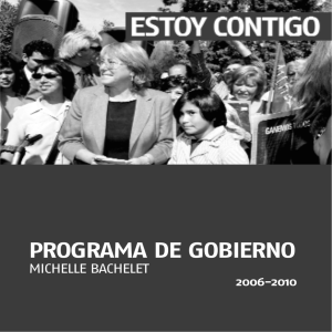 programa de gobierno - Biblioteca del Congreso Nacional de Chile