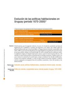 Evolución de las políticas habitacionales en Uruguay