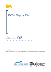 IPCBA. Mayo de 2016 - Estadística y Censos