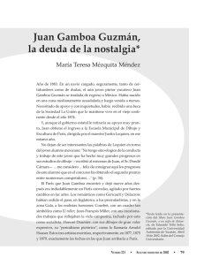 Juan Gamboa Guzmán, la deuda de la nostalgia - CIR