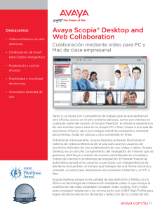 Avaya Scopia® Desktop and Web Collaboration