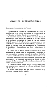 Crónica internacional - Centro de Estudios Políticos y Constitucionales