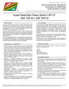 Aceite Diesel Max Power® Series 3 API CF SAE 15W