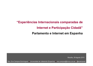 Parlamento e Internet em Espanha
