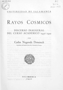 rayos cósmicos - Gredos - Universidad de Salamanca