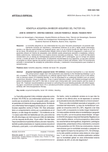 HEMOFILIA ADQUIRIDA (INHIBIDOR ADQUIRIDO DEL FACTOR VIII)