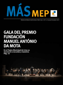 Revista Más MEP Nº 14 - Mota