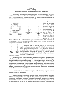 TEMA 5 SÓLIDO RÍGIDO CONSEJOS PREVIOS A LA