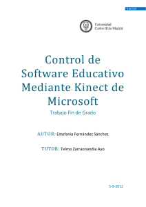 Control de Software Educativo Mediante Kinect de Microsoft