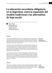 La educación secundaria obligatoria en la Argentina: entre la