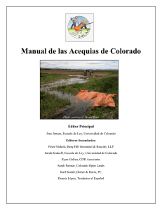 Manual de las Acequias de Colorado
