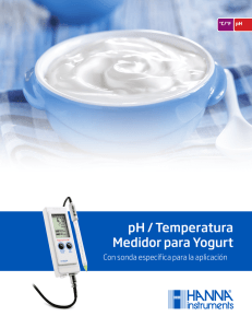 pH / Temperatura Medidor para Yogurt