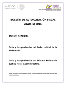 boletín de actualización fiscal agosto 2015