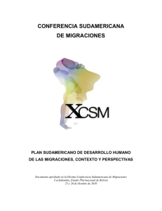 Plan Sudamericano de Desarrollo Humano de las Migraciones