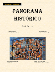 Panorama histórico - Doctor José Perea