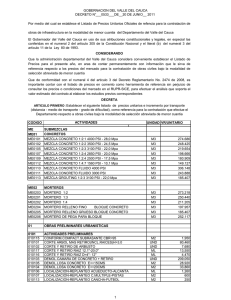 Decreto de Precios 0553 del 20 de junio de 2011