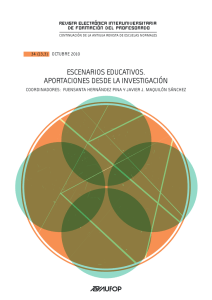 escenarios educativos. aportaciones desde la investigación