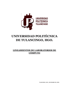 UNIVERSIDAD POLITÉCNICA DE TULANCINGO, HGO.