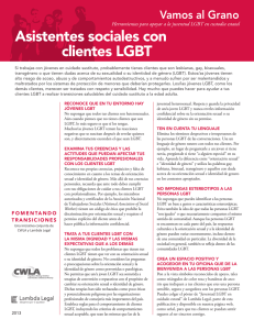 Asistentes sociales con clientes LGBT