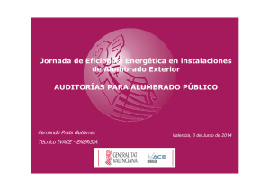Jornada de Eficiencia Energética en instalaciones de Alumbrado